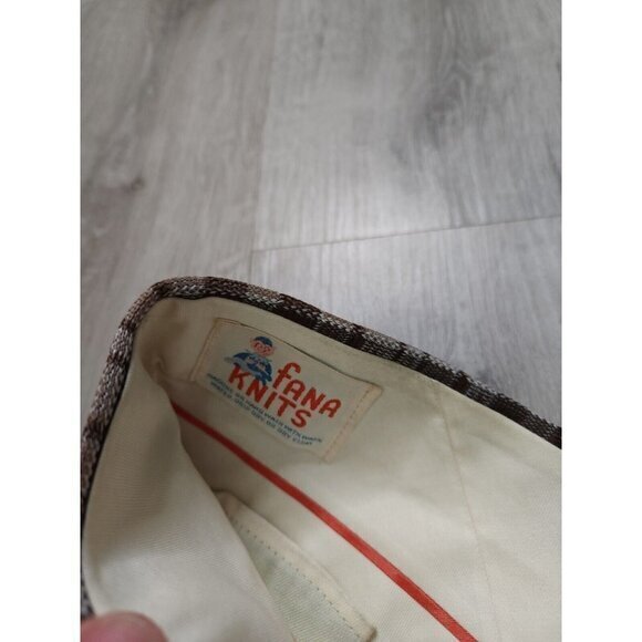 Vintage 60s Double Knit Retro Flare Bell Bottom Disco Club Pants Slacks 32x28 - Picture 6 of 9